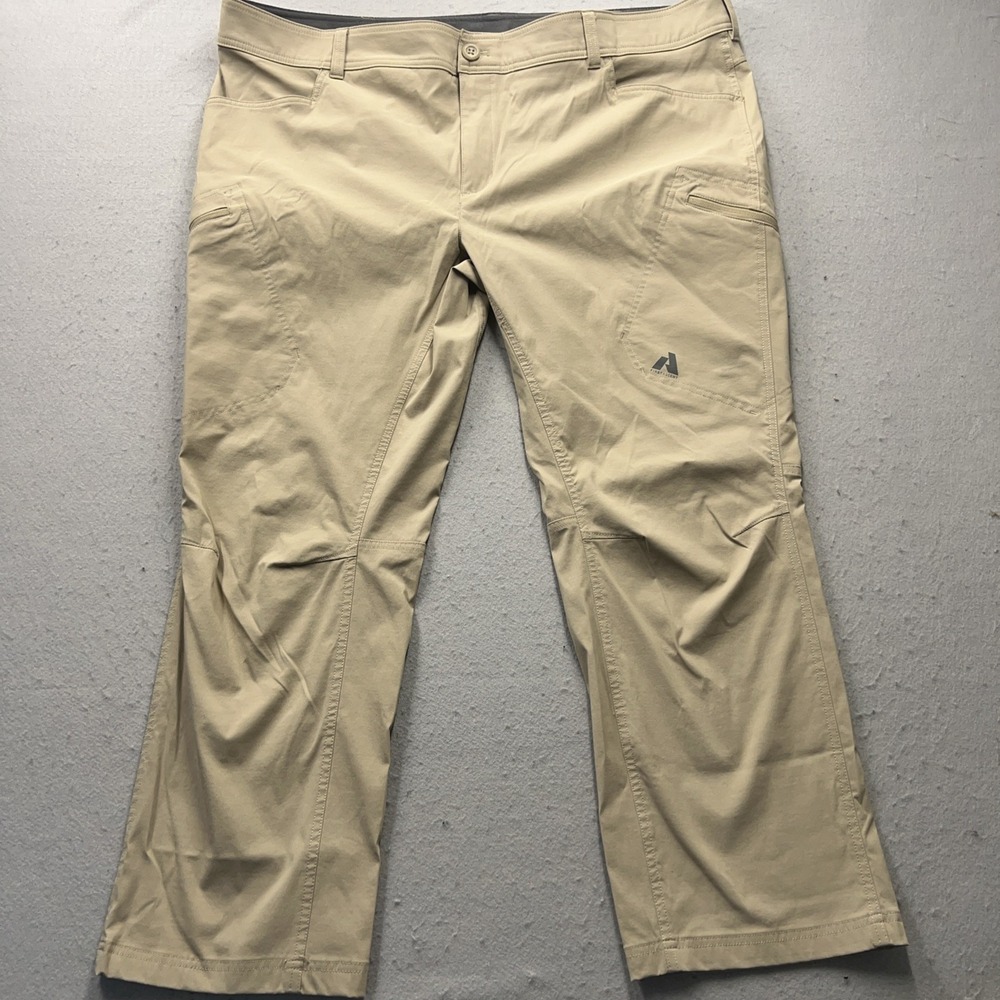 Eddie Bauer First Ascent Tan Nylon‎ Blend Pants Men's Outdoor Hiking 44x30